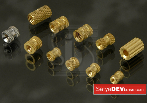 Brass Knurled components inserts